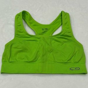 CHAMPION Women’s Activewear Workout Sports Bra - neon green, size S